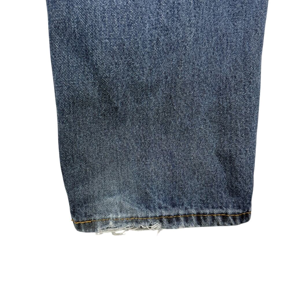 Levi's 550 Jeans Men 34x34 Blue Denim Distressed High-Rise Relaxed Fit Straight - Picture 7 of 15